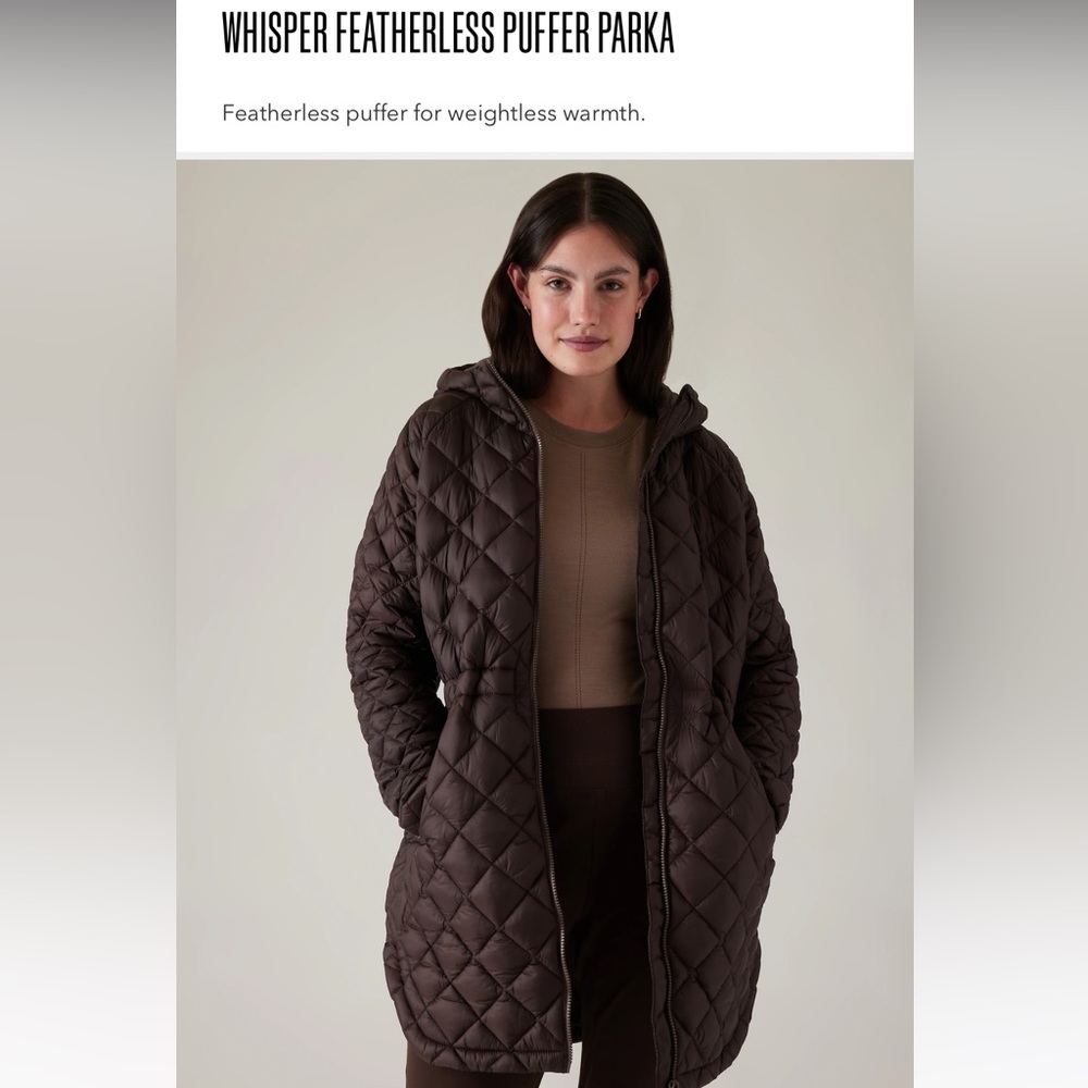 ATHLETA Whisper Featherless Parka (Size Large)